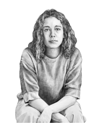 woman sitting with arms crossed